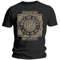 T-shirt pour hommes While She Sleeps en noir