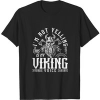 T-shirt pour hommes Je ne crie pas, c'est ma voix viking