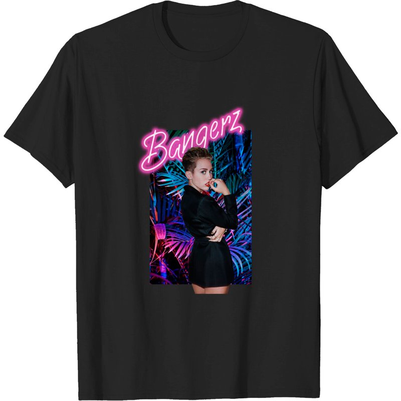 T-shirt Miley Cyrus Bangerz pour hommes - Noir