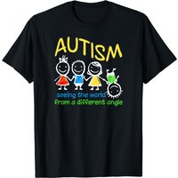 T-shirt Autisme Seeing The World At A Different Angle pour hommes — T-shirts pour hommes