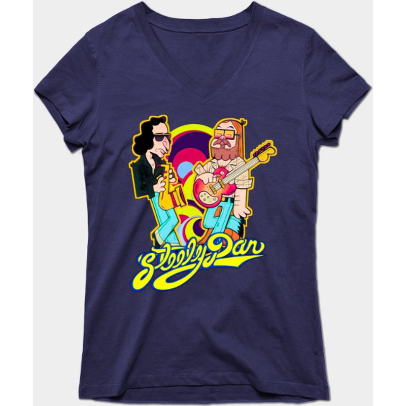 T-shirt pour hommes Steelycollour Steely Dan - Noir