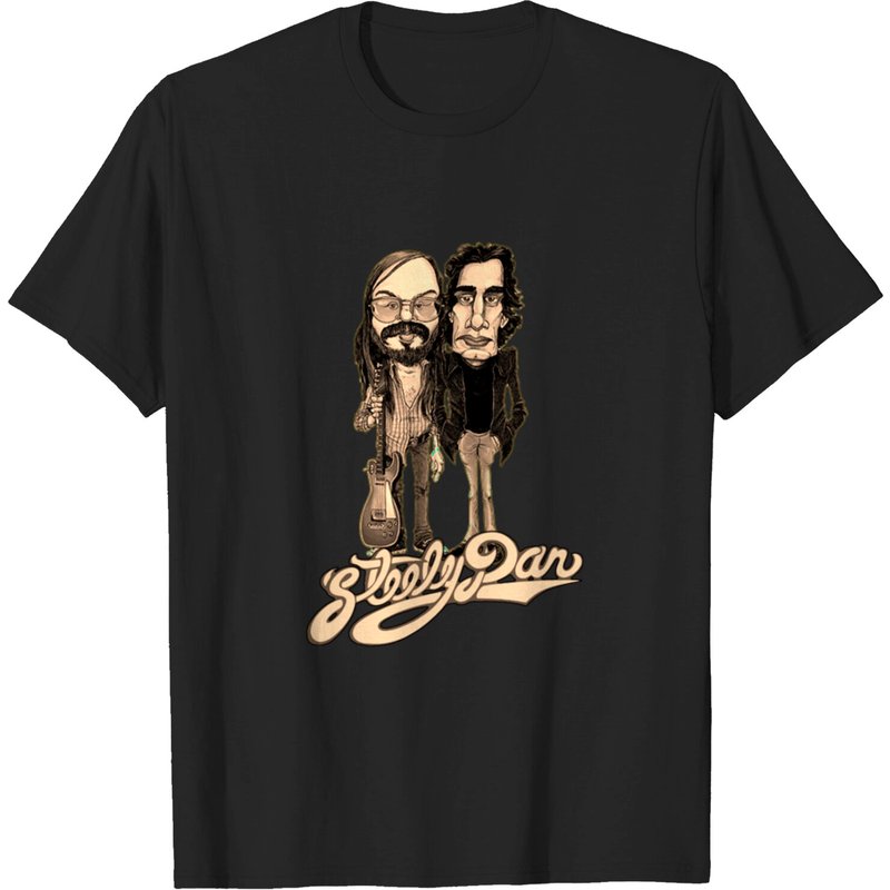 Stell Two Dan - T-shirt pour hommes Steely Dan en noir