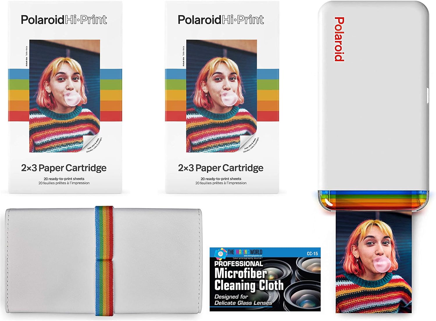 Imaging World Polaroid Hi-Print Imprimante Photo Portable Bluetooth 2x3 — Imprimante photo