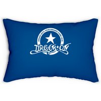 Dream On Classic Lumbar Pillows in Royal Blue — Decorative Cushions