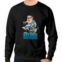 Living In A Van Down By The River - Chris Farley Sweatshirt — Sweats à capuche pour hommes