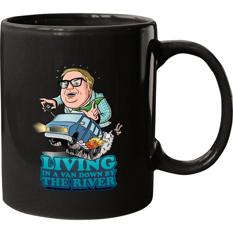 Living In A Van Down By The River - Chris Farley Mug — Mugs & Tumblers