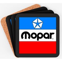 Classic Mopar Block Logo Coasters — Coasters & Placemats