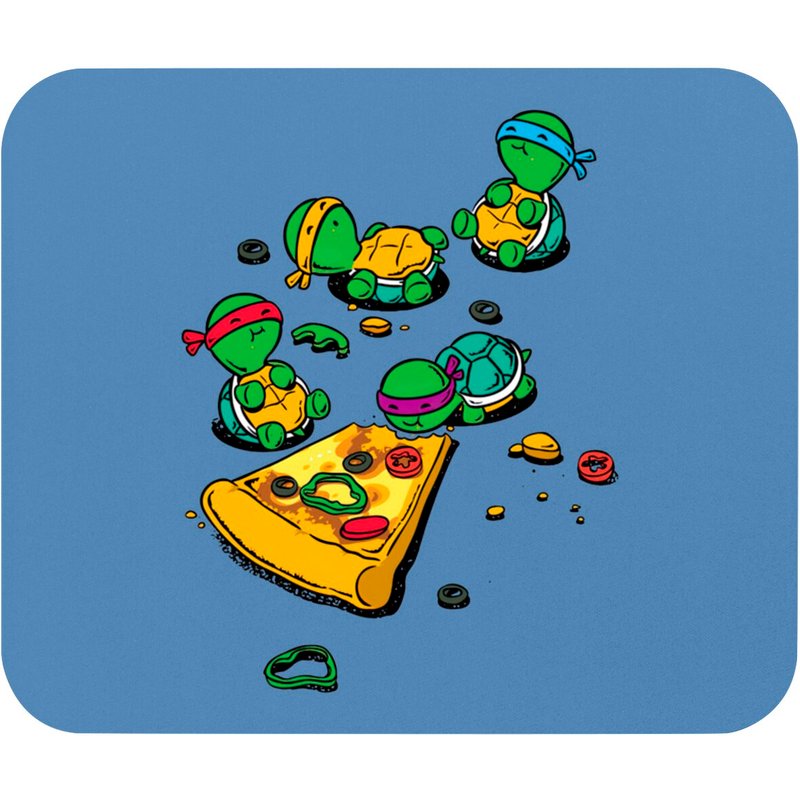 Pizza Lover Ninja Turtles Mouse Pads — Mouse Pads & Desk Mats