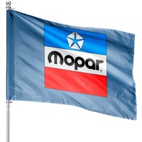 Classic Mopar Block Logo House Flags