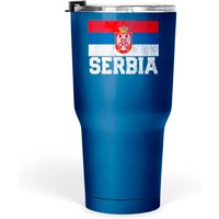 Serbian Serbia Flag National Pride Tumbler 30 Oz