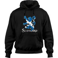 Hoodie noir unisexe Lion Rampant Écosse