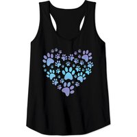 Débardeur Paw Print Heartbeat pour hommes - Amour des chiens — T-shirts pour hommes