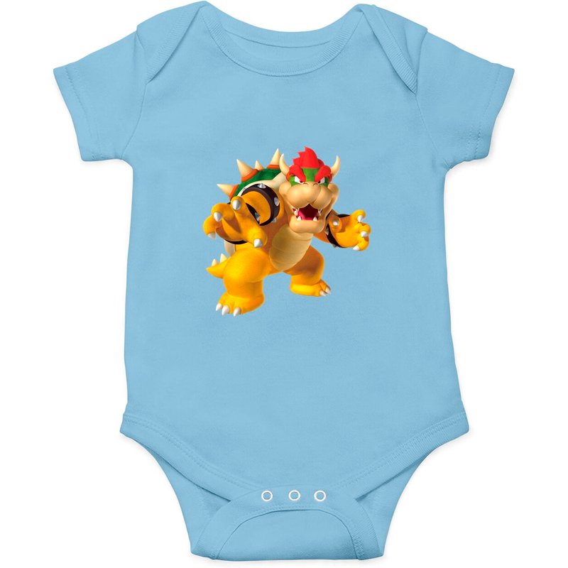 Bodysuit Mario Super Mario Bowser 3D Poster — Bodys bébé