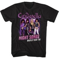T-shirt Cinde Rock Band Night Songs Tour pour hommes — T-shirts pour hommes