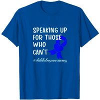 T-shirt Speaking Up For Those Who Can't - Mois de prévention de l'abus d'enfants — T-shirts pour hommes