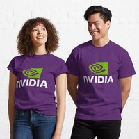T-shirt Nvidia Classique pour Hommes en Noir
