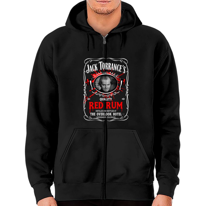 Hoodie zippé Red Rum de Jack Torrance - The Shining — Sweats à capuche pour hommes