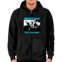 Hoodie zippé unisexe Beastie Boys en noir — Sweats à capuche pour hommes