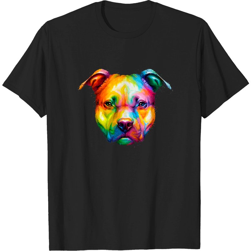 T-shirt pour hommes Amoureux des Pitbulls en noir — T-shirts pour hommes