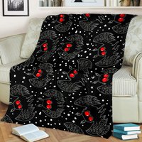 Mothman Night Throw Blanket — Throw Blankets