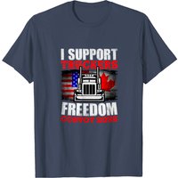 T-shirt pour hommes I Support Truckers Freedom Convoy 2022