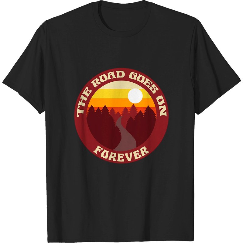 T-shirt classique The Road Goes On Forever pour hommes — T-shirts pour hommes