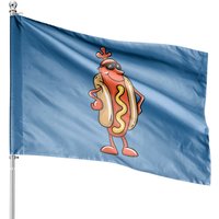 Cool Hot Dog House Flags - Double-Sided Outdoor Decor
