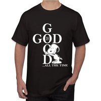T-shirt God Is Good avec impression Snoopy pour hommes — T-shirts pour hommes