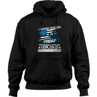 Hoodies Friday Chemise Militaire Rouge Vendredi Unisexe Noir