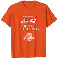 T-shirt The People's Convoy 2022 America Truckers Freedom Convoy — T-shirts pour hommes