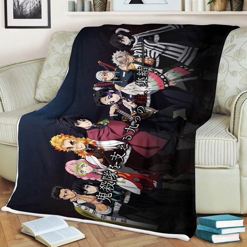 Demon Slayer Hashira Tapestry Throw Blanket — Throw Blankets