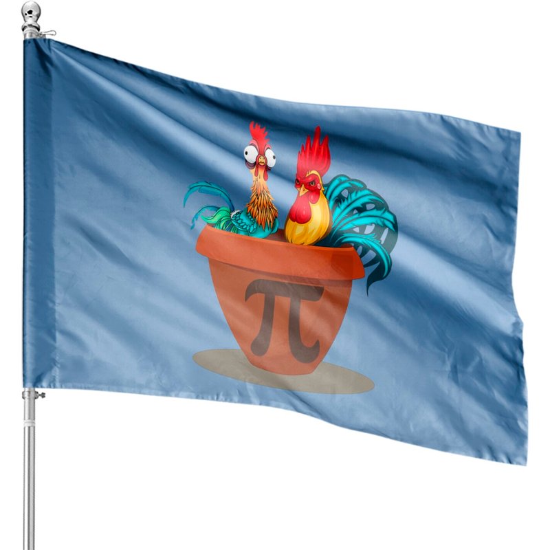 Chicken Pot Pie House Flags - Double-Sided Print — Decorative Flags