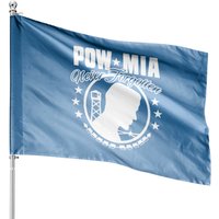 Pow Mia Never Forgotten House Flags for Outdoor Use — Decorative Flags