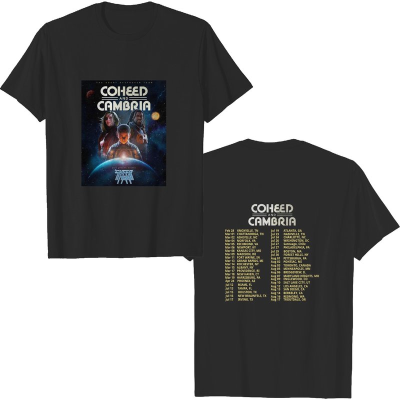 T-shirt unisexe Coheed And Cambria The Great Destroyer Tour 2022 — T-shirts pour hommes