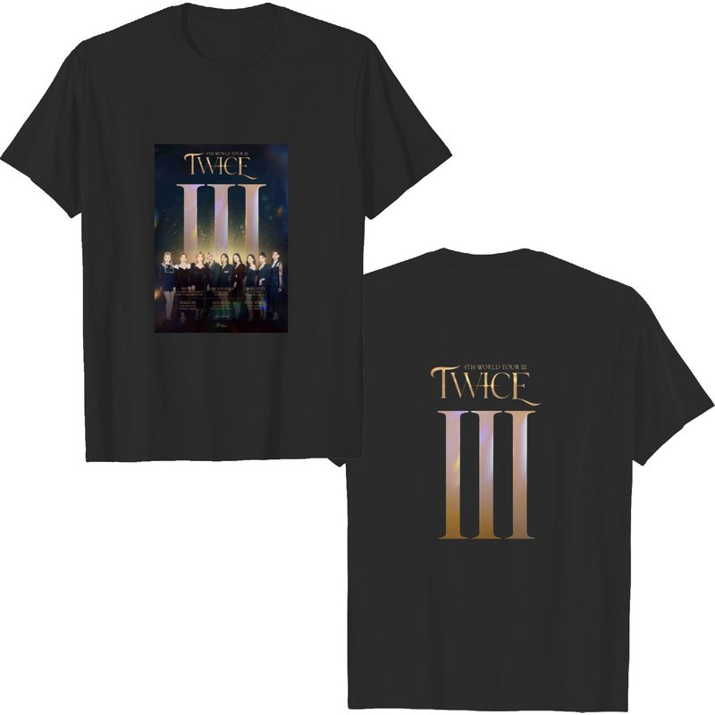 TWICE World Tour III 2022 Unisex Shirt for Men - Black