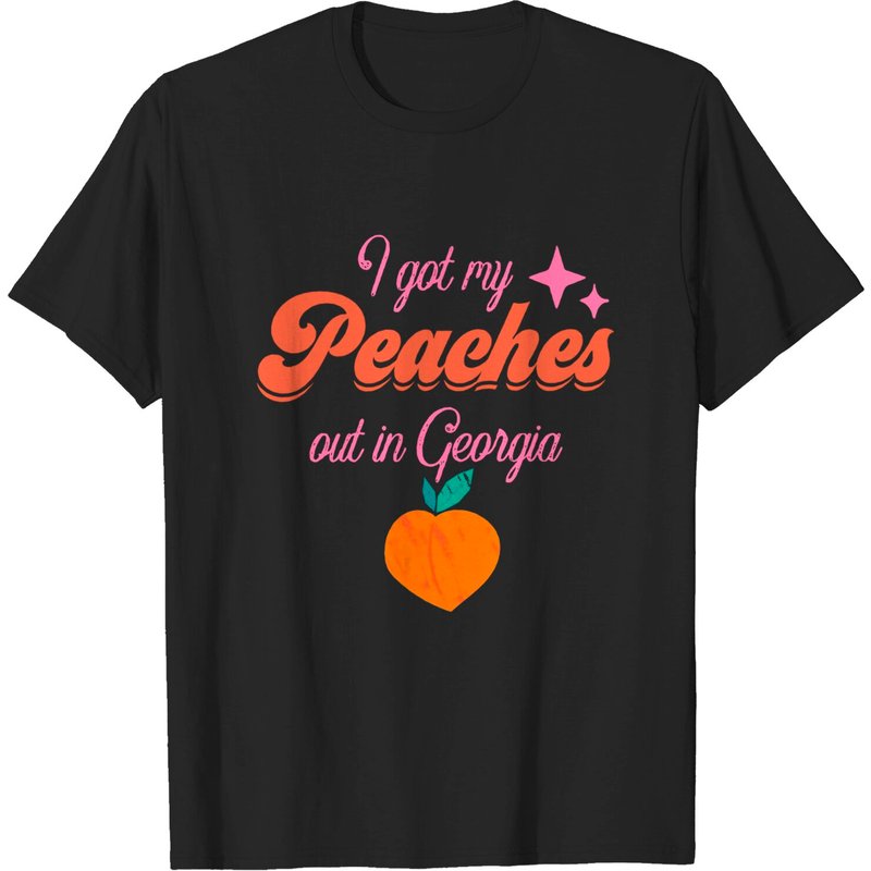 T-shirt pour hommes Justin Bieber Peaches Out In Georgia — T-shirts pour hommes
