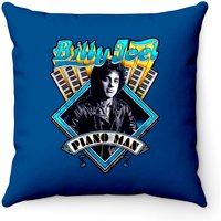 Billy Joel Throw Pillows for Cover Only - Royal Blue — Decorative Cushions