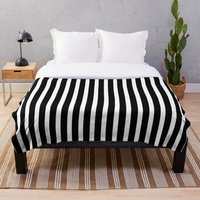 Black & White Stripes Throw Blanket