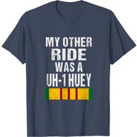 T-shirt pour hommes Vietnam Veteran Biker UH-1 Huey Helicopter
