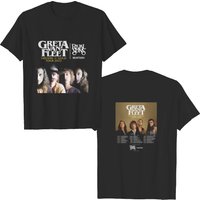 T-shirt pour hommes Greta Van Fleet Dreams In Gold World Tour