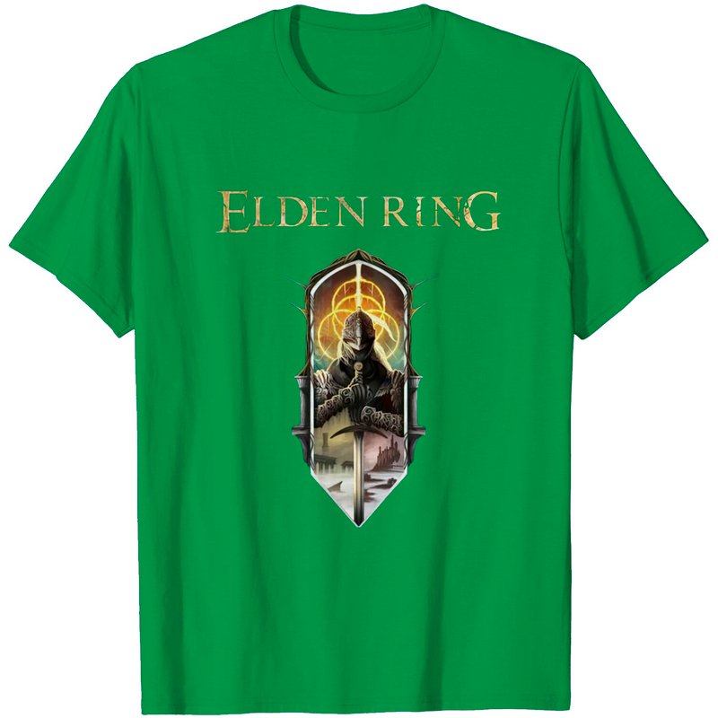 T-shirt Oversized O-cou The Black Knight d'Elden Ring — T-shirts pour hommes