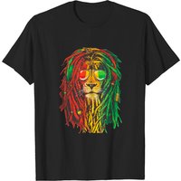 T-shirt Classique Bob Marley Rasta Lion Art pour Hommes