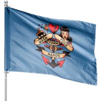 Sailor Jerry - Wash Your Damn Hands - Tattoo House Flag