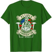 Retired But Forever A Firefighter T-Shirt for Men — Mens T Shirts