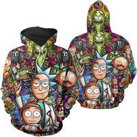 Hoodies Anime Adultes Rick Et Morty — Sweats à capuche pour hommes