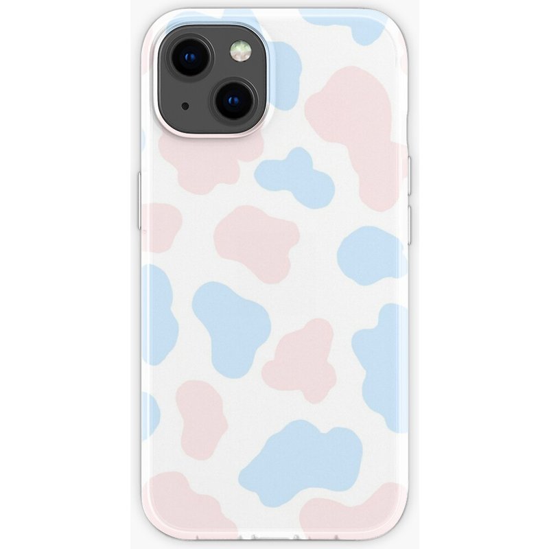 Coque iPhone à motif vache pastel — Coque de téléphone