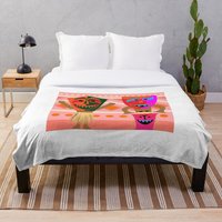 Its A Small World Tiki Guys Throw Blanket