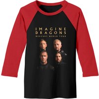 T-shirt de baseball unisexe Imagine Dragons Mercury World Tour 2022