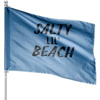 Salty Lil Beach House Flags - Double-Sided Outdoor Flag