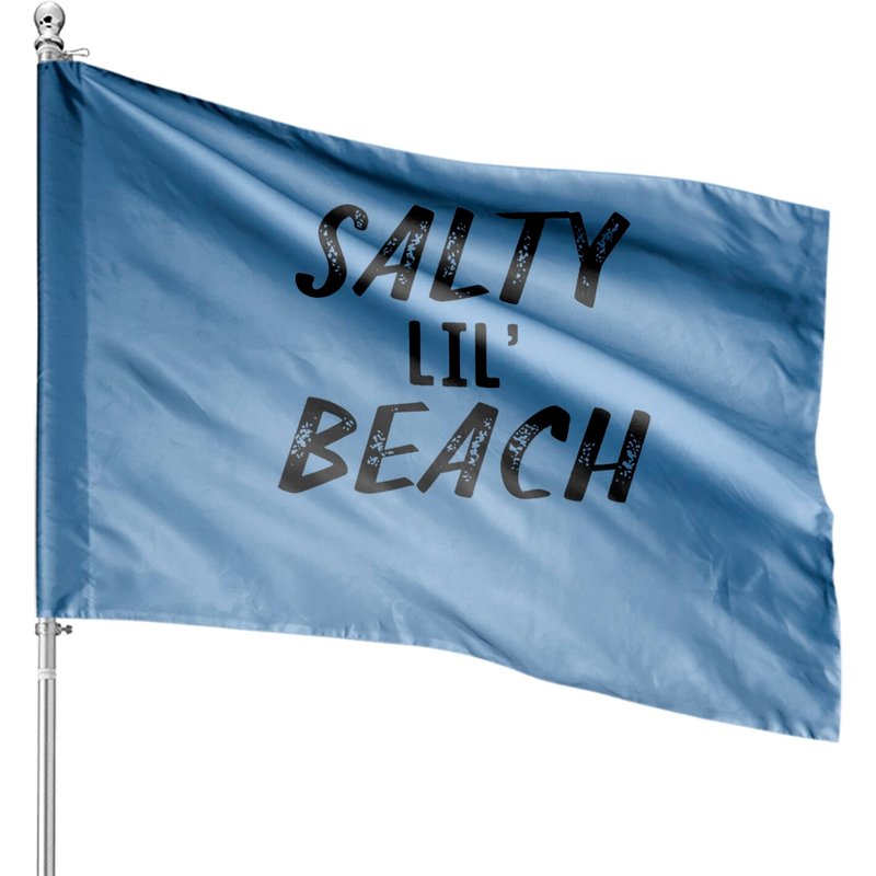 Salty Lil Beach House Flags - Double-Sided Outdoor Flag — Decorative Flags